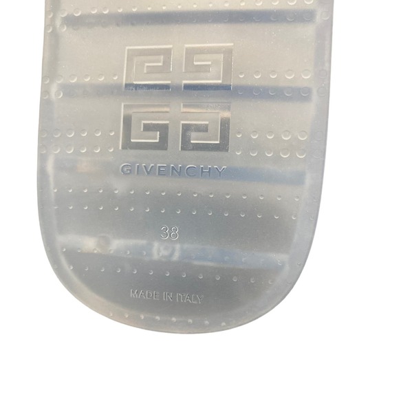 Givenchy Clear Logo Rubber Womens Pool Slide Sandal 38 - Picture 7 of 7